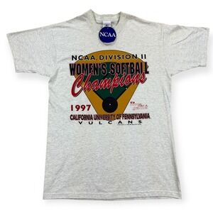 NWT NCAA Women's T-Shirt VTG 90s Large Softball Champions California University